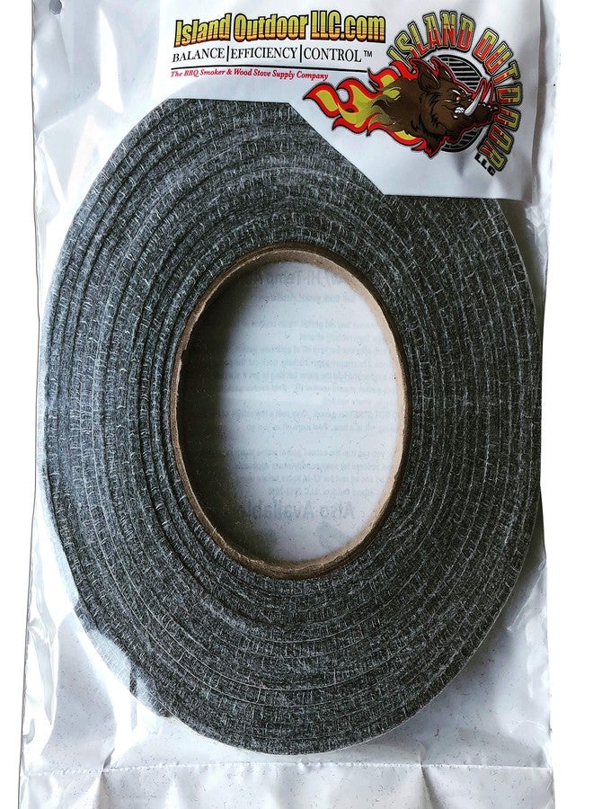 LavaLock® Self Stick Kit 1/2" x 1/8" Grey BBQ Smoker Gasket Black RTV Grill Sealer Hi-Temp - Image 5